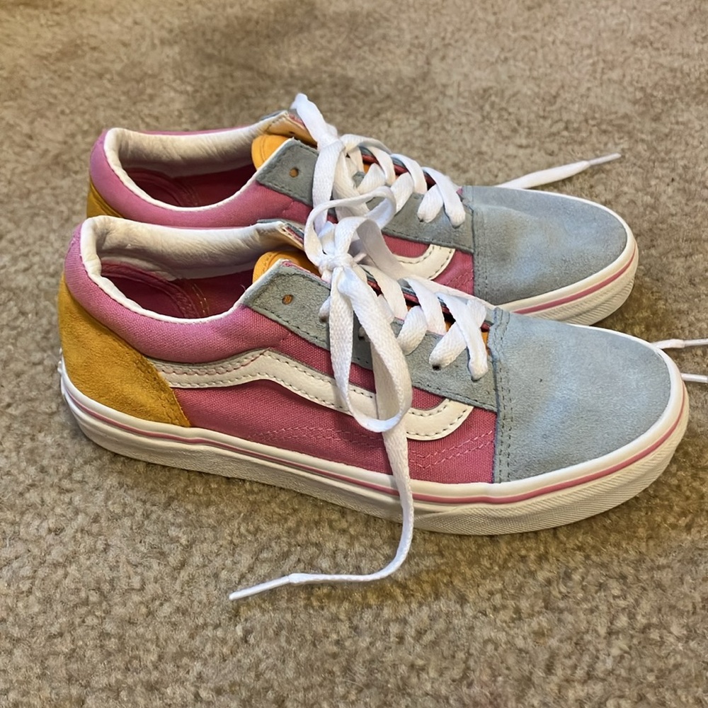 Kids Multi Color Vans Size 2.5